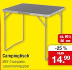 Campingtisch im aktuellen Zimmermann Prospekt