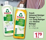 Aktuelles Universal Reiniger Orange oder Essig Reiniger oder Neutral Reiniger Angebot bei Rossmann in Mannheim ab 1,79 €