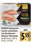 E center Zweibrücken - Genussmomente Lachsfilets mit Knoblauch-Kräuter Marinade Angebot im Prospekt Genussmomente Lachsfilets mit Knoblauch-Kräuter Marinade bei E center im Zweibrücken Prospekt für 5,55 €