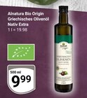 Bio Origin Griechisches Olivenöl Nativ Extra Angebote von Alnatura bei GLOBUS Oberhausen für 9,99 €