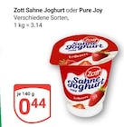 Aktuelles Sahne Joghurt Angebot bei GLOBUS in Duisburg ab 0,44 €