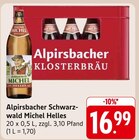Schwarzwald Michel Helles im Angebot bei EDEKA in Ettlingen Schwarzwald Michel Helles Angebote von Alpirsbacher Klosterbräu bei EDEKA Ettlingen für 16,99 €