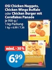 Chicken Nuggets, Chicken Wings Buffalo oder Chicken Burger mit Cornflakes Panade im V-Markt Prospekt Chicken Nuggets, Chicken Wings Buffalo oder Chicken Burger mit Cornflakes Panade von OSI im aktuellen V-Markt Prospekt für 6,99 €