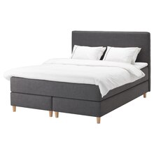 IKEA Braunschweig - Boxspringbett Hokkåsen mittelfest/Tustna dunkelgrau 180x200 cm Boxspringbett Hokkåsen mittelfest/Tustna dunkelgrau 180x200 cm Angebot bei IKEA Braunschweig im Prospekt Letzte Chance! Schnell sein lohnt sich!