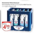 Mineralwasser im Angebot bei GLOBUS in Rüsselsheim Mineralwasser Angebote von Gerolsteiner bei GLOBUS Rüsselsheim für 4,99 €