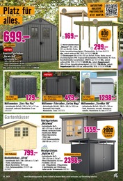 Gerätehaus Angebot im aktuellen Hornbach Prospekt auf Seite 7