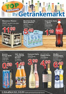 Getränke im aktuellen TOP Getränke Prospekt (Neuss) Getränke im TOP Getränke Prospekt "Aktuelle Angebote" mit 4 Seiten (Neuss)