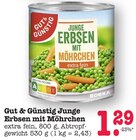 Junge Erbsen mit Möhrchen bei E center im Sinzheim Prospekt für 1,29 €