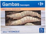 Carrefour Orly - Gambas sauvages entières crues surgelées Promo Gambas sauvages entières crues surgelées dans le catalogue Carrefour "Préparons Noël ensemble" à Orly
