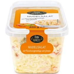 Nudelsalat mit Fleischbrät