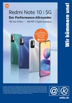 aetka Prospekt für Obrigheim mit 1 Seiten aetka Prospekt für Obrigheim: "Redmi Note 10 | 5G Der Performance-Allrounder", 1 Seiten, 11.05.2021 - 31.05.2021
