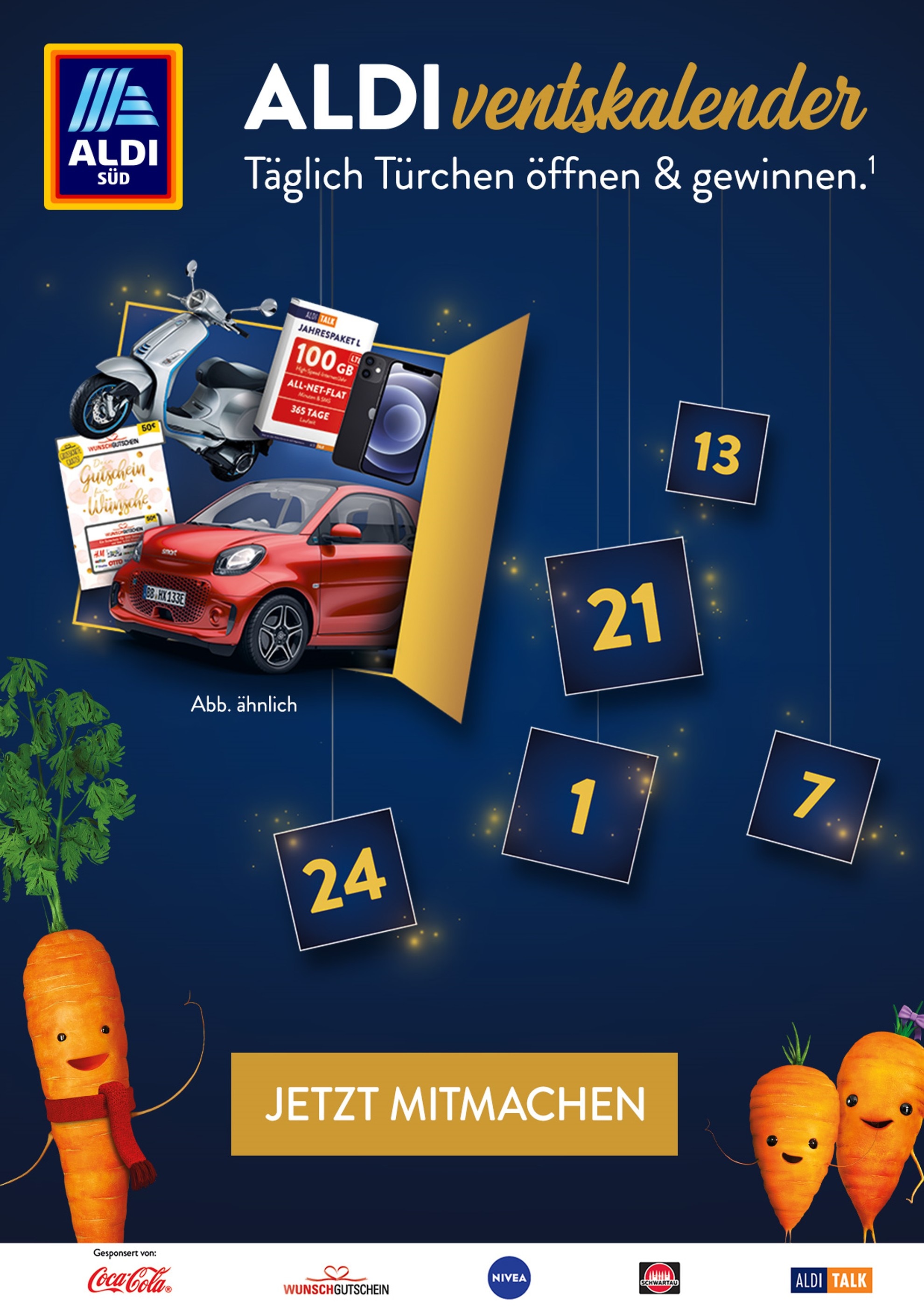 ALDI SÜD Prospekt für Gelsenkirchen mit 1 Seite ALDI SÜD Prospekt für Gelsenkirchen: "ALDIventskalender", 1 Seite, 01.12.2021 - 24.12.2021