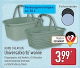 Universalkorb/-wanne von HOME CREATION im aktuellen ALDI Nord Prospekt für 3,99 €