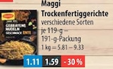 Maggi im V-Markt Prospekt Trockenfertiggerichte von Maggi im aktuellen V-Markt Prospekt für 1,11 €