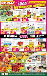 Prospectus Discount Alimentaire de Norma à Héricourt: "Pour chaque €uro le maximum.", 12 pages, 10/04/2024 - 16/04/2024