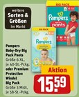 Aktuelles Baby-Dry Big Pack Pants oder Premium Protection Windel Big Pack Angebot bei REWE in Frankfurt (Main) ab 15,59 €