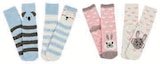 Lot de 2 paires de mi-chaussettes enfant en promo à 3,90 € chez Hyper U Lot de 2 paires de mi-chaussettes enfant dans le catalogue Hyper U