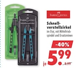 Schnellverstellzirkel von Faber-Castell im aktuellen Mäc-Geiz Prospekt