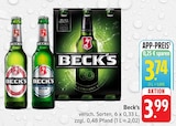 Aktuelle Becks Angebote bei Trinkgut in Wiesbaden Aktuelles Beck's Angebot bei Trinkgut in Wiesbaden ab 3,74 €