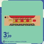4 kit de papiers cadeaux 0.70x2m - Intermarché Super à Béziers 4 kit de papiers cadeaux 0.70x2m en promo chez Intermarché Super Béziers à 3,89 €