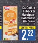 Lübecker Marzipan-Rohmasse im Angebot bei E center in Regensburg Lübecker Marzipan-Rohmasse Angebote von Dr. Oetker bei E center Regensburg für 2,22 €