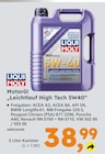 Motoröl „Leichtlauf High Tech 5W40“ im Globus-Baumarkt Prospekt Motoröl „Leichtlauf High Tech 5W40“ von Liqui Moly im aktuellen Globus-Baumarkt Prospekt für 38,99 €