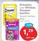 Aktuelle Katzenfutter Angebote bei budni in Berlin Aktuelles Dreamies Knuspertaschen Angebot bei budni in Berlin ab 1,29 €