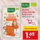 Bio Rote Linsen oder Bio Berg Linsen von BioBio im aktuellen Netto Marken-Discount Prospekt für 1,65 €