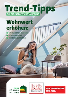 Aktueller Baubedarf Konz Prospekt für Newel und Ungebung, Seiten zum blättern Baubedarf Konz Prospekt Trend-Tipps für die energetische Sanierung mit Seiten in Newel und Umgebung