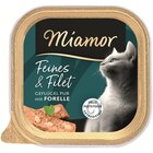 Miamor Feines & Filet Geflügel Pur & Forelle 100 g Angebote von Miamor bei Zookauf Langenfeld für 0,79 €