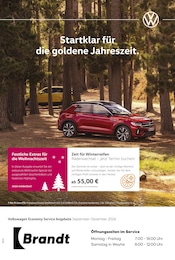 Volkswagen Prospekt für Bassum mit 1 Seite Volkswagen Prospekt für Bassum: "Herbst im Kopf. Sicherheit im Auto.", 1 Seite, 01.09.2026 - 31.12.2026