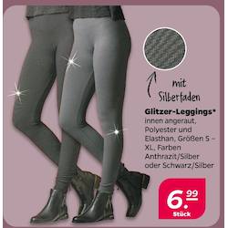 Glitzer-Leggings
