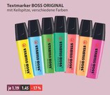 Textmarker BOSS ORIGINAL von STABILO im aktuellen V-Markt Prospekt für 1,19 €