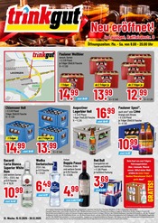 Trinkgut Discounter Prospekt der aktuellen Woche mit 4 Seiten, gültig von 15.12.2025 bis 20.12.2025, in Mödingen und Umgebung Aktueller Trinkgut Discounter Prospekt in Mödingen und Umgebung, "Neueröffnung" mit 4 Seiten, 15.12.2025 - 20.12.2025