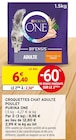 Croquettes chat adulte poulet - Purina One - Intermarché à Amiens Croquettes chat adulte poulet - Purina One en promo chez Intermarché Amiens à 2,56 €