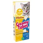 Friandises pour chats "Creamy Tubes" - CARREFOUR COMPANINO VITALIVE - Carrefour Friandises pour chats "Creamy Tubes" - CARREFOUR COMPANINO VITALIVE à 1,49 € dans le catalogue Carrefour