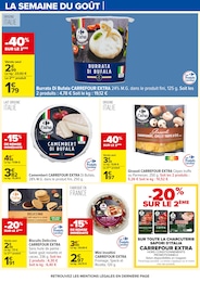 Prix et réduction Burrata dans le prospectus Carrefour en cours Offre Burrata dans le catalogue Carrefour du moment à la page 9