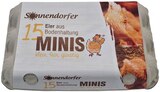 15 Minis Eier aus Bodenhaltung im REWE Prospekt 15 Minis Eier aus Bodenhaltung von Sonnendorfer im aktuellen REWE Prospekt für 1,99 €