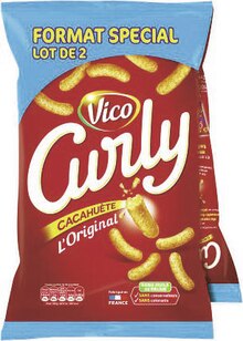 Géant Casino Chasse-sur-Rhône - Curly cacahuète Promo Curly cacahuète dans le catalogue Géant Casino "Les 366 jours les + promo de France" à Chasse-sur-Rhône