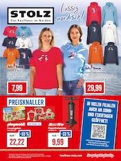 Pullover im Kaufhaus Stolz Prospekt in Rostock Aktueller Kaufhaus Stolz Prospekt mit Pullover, "STOLZ. Das Kaufhaus im Norden.", Seite 1