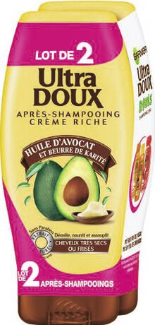 Géant Casino Clermont-Ferrand - Après-shampooing Ultra Doux Huile d’Avocat et Beurre de Karité Promo Après-shampooing Ultra Doux Huile d’Avocat et Beurre de Karité dans le catalogue Géant Casino "Le mois Casino Magic !!" à Clermont-Ferrand