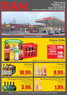 Cola im aktuellen RAN Prospekt (Würzburg) Cola im RAN Prospekt "RAN" mit 4 Seiten (Würzburg)