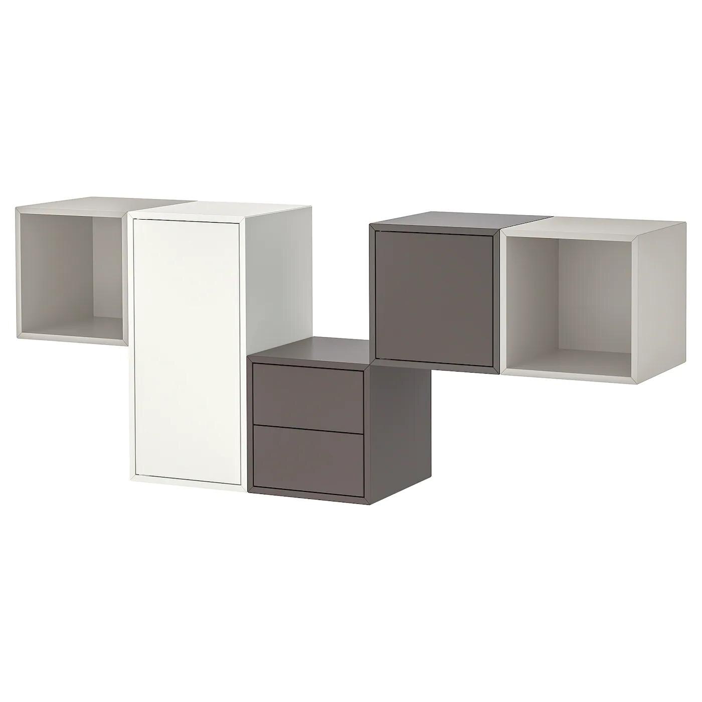 IKEA Würzburg - Schrankkombination für Wandmontage weiß/hellgrau/dunkelgrau Schrankkombination für Wandmontage weiß/hellgrau/dunkelgrau Angebot bei IKEA Würzburg im Prospekt Viele tolle Preise zum Träumen