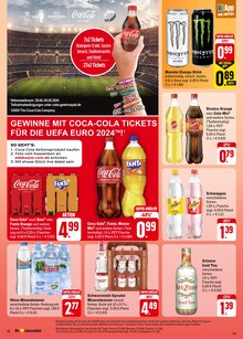 Coca Cola im EDEKA Prospekt "Aktuelle Angebote" mit 58 Seiten (Pforzheim)