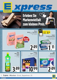 Aktueller E xpress Prospekt "Erleben Sie Markenvielfalt zum kleinen Preis." Seite 1 von 4 Seiten für München