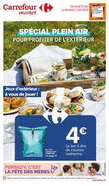 Catalogue Supermarchés Carrefour Market en cours à Amendeuix-Oneix et alentours, "Spécial plein air", 18 pages, 21/05/2024 - 02/06/2024