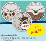 Quarz-Wanduhr Angebote bei ROLLER Wiesbaden für 5,99 €