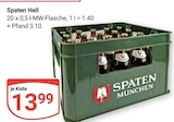 GLOBUS - Spaten Hell Angebot im Prospekt Spaten Hell bei GLOBUS im Prospekt "" für 13,99 €