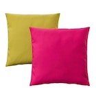 Kissen 2 St. gelbgrün leuchtend rosa/draußen/drinnen Angebote von HJÄRTERÖ bei IKEA Baden-Baden für 17,98 €