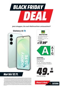 Smartphone im MediaMarkt Saturn Prospekt "HEIMGESUCHT VON UNHEIMLICHEN DEALS" mit 43 Seiten (Fürth)